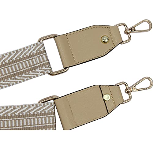 Image of Duwi Wide Purse Strap Jacquard Guitar Style Strap Multicolor Canvas Adjustable Crossbody Bag Strap