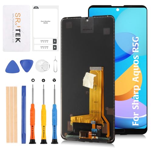 SRJTEK For Sharp Aquos R5G tpl(wF؋@\t)SH-51A SHG01 SH-R50 V[v ANIX R5G ʌ Cp ^b`plZbg 6.4C` LCDfBXvC^b`XN[ fW^CU[ +