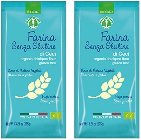 Probios Farine de Pois Chiches sans Gluten 375 g (Lot de 2)