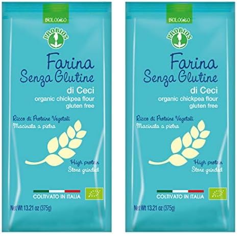 Probios Farine de Pois Chiches sans Gluten 375 g (Lot de 2)