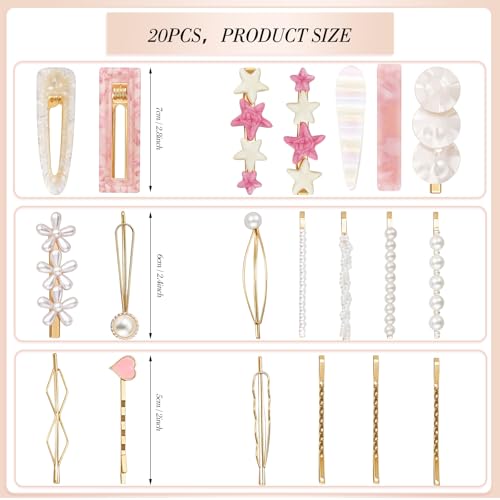 20 Piezas Pinzas Decorativas para Cabello miniatura 2