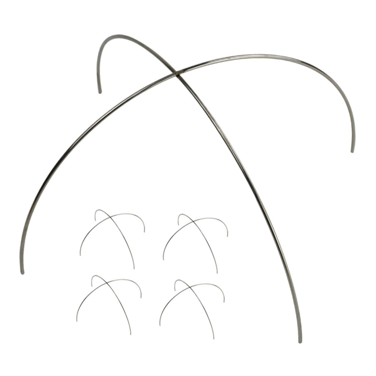 Mikinona 5pcs Stainless Steel Plastic Holder - Design for Kitchen Use Food Film Bracket for Restaurant Dishes Easy to Clean and Versatile Kitchen Tool