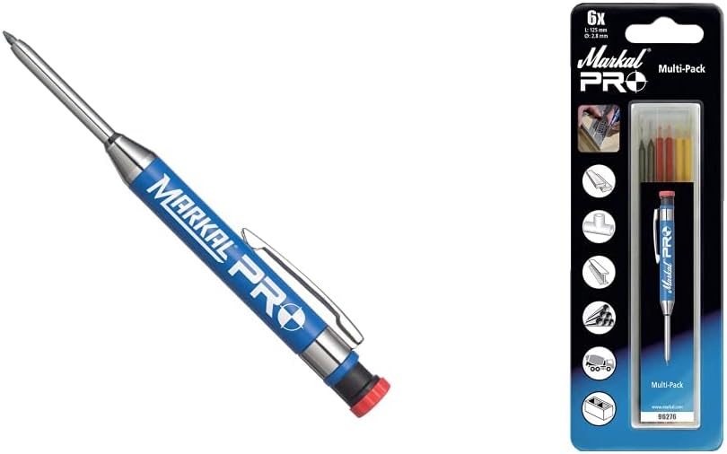 Markal 96270 Carpenter Pencil Pro Holder Refills (2 Red, 2 Yellow & 2 Black)