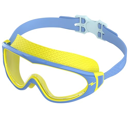 Ambienden Occhialini Nuoto Uomo Per Adulti Con Montatura Grande, Antiappannamento, Protezione UV E Lenti HD | Occhialini Nuoto Donna Unisex, Immersioni E Sport Acquatici All'Aperto-BY