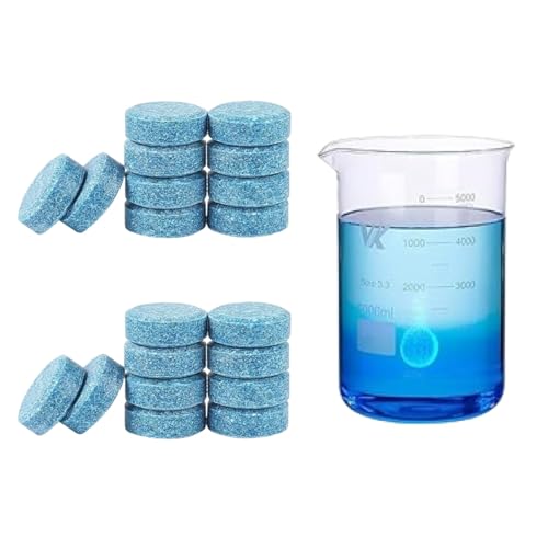 Hugfads Limpiacristales Coche Pastillas,Liquido Limpiaparabrisas Coche,Agua Limpiaparabrisas Coche,Limpiaparabrisas Liquido,Limpia Cristales Coche,100 Piezas - Limpieza Eficiente,Ahorro de Dinero