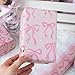 MAYPLUSS Pink Wrapping Paper Roll, Cute Bow Gift Wrap, Reversible Plaid Gift Paper for Girl Baby Shower, Birthday, Wedding 17 Inch x 33 Feet