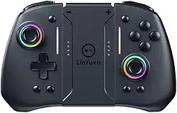 Controle sem Fio para Nintendo Switch/OLED Hall Effect Joystick 6-eixos, KS42 PLUS