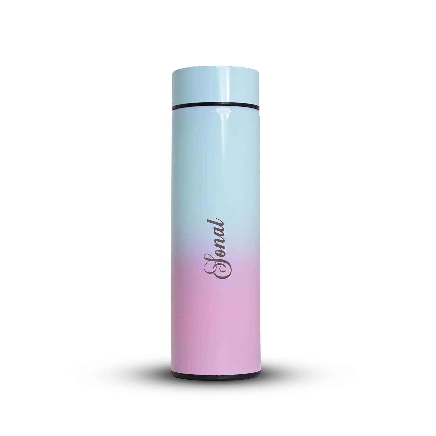 Dream Gift GLORE Your Name Personalized Engraved Temperature Steel Bottle with Led Display for Office - School, Gym Outdoo
