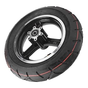 Dilwe 10 x 3 inch Universal Electric Scooter Explosion-Proof tire Set, Inflatable tire Made of Rubber with Damping Effect with Outer hub Inner tire 100mm