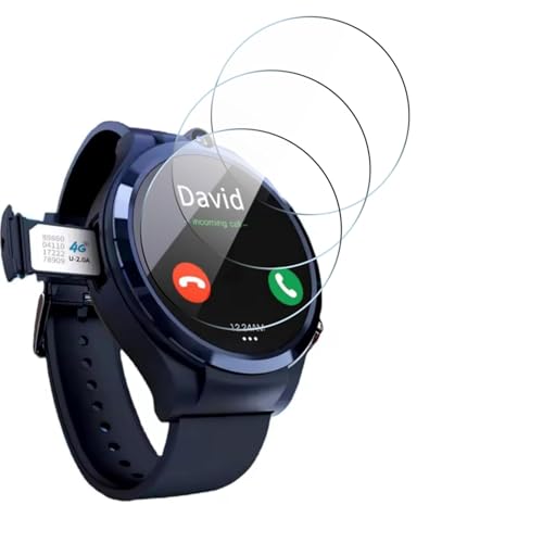 (Pack of 3) edge to edge Flexible & Ultra Clear Water Resistance screen guard compatible for APLLP4 GPS wifi bt heart rate monitor sleeping monitor it's android smartwatch screen guards