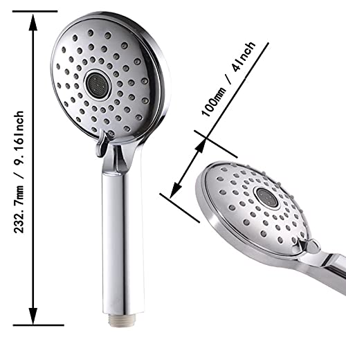 Ensemble de douche simple avec mitigeur de baignoire à poignée - 6