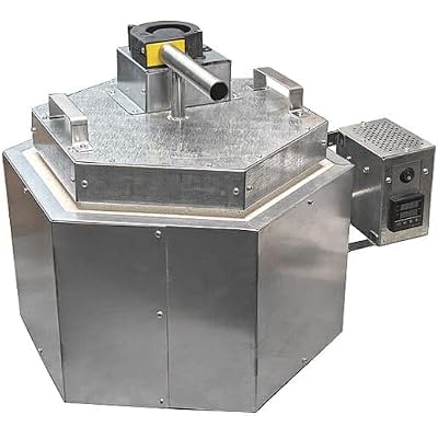 Technical Super Market Professional Wax Burnout 1100 C (2012 F) Top-Loaded Programmable Kiln with Flask and Air Extractor, galvanized steel