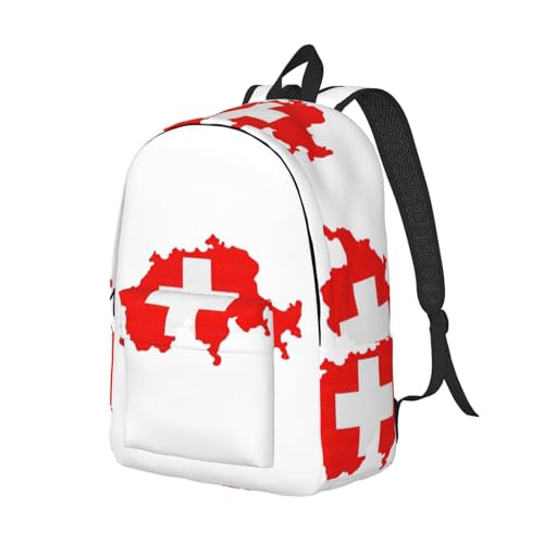 Sac à dos d'infirmière avec compartiment PC portable imprimé suisse - 2