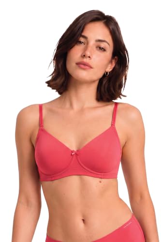 Image of Van Heusen Women's Everyday Cotton Bra|Medium Coverage|Non Padded|Non Wired|Seamless Moulded Cups|Anti Bacterial Tech| Keeps you Fresh|Sweat Absorbent|No Slip Soft Straps|Detachable Straps|Style 11001
