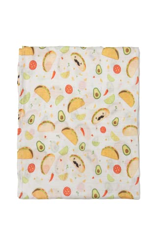 Image of Loulou Lollipop Soft Baby Swaddle Blanket Muslin Wrap Receiving Blanket for Newborn to Toddler Girl and Boy, Large 47” by 47” - Taco…