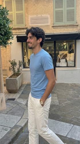 Image of Men's Solid Round Neck T-Shirt | Regular Fit Cotton Casual Tee | Half Sleeve | S to 3XL Sizes | Soft Breathable Everyday Wear for Daily Use, Gym, Summer & Casual Wear