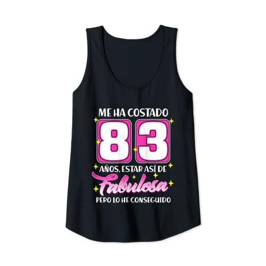 Mujer 83 Años Fabulosa Cumpleaños 83 Camiseta sin Mangas