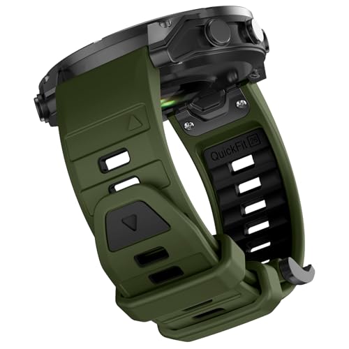 Image of OVERSTEP Compatible with Fenix 8 51mm Watch Bands, 26mm Soft Siliocne Strap for Garmin Fenix 5X /Fenix 5X Plus /Fenix 6X /Fenix 6X Pro /Fenix 7X /Fenix 7X Pro Smartwatch