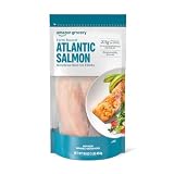 Amazon Fresh Brand, Farmed Atlantic Salmon, 1 Lb (Frozen)