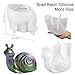 3D Snail Resin Silicone Mold Cute Snail Candle Molds Large Snail Epoxy Resin Casting Mould DIY Animals Silicone Mold for Crafts Soap Home Decor Handmade Desktop Ornament