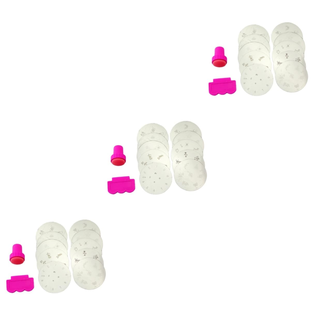 minkissy 30 Uds Placas De Estampado De Uñas Estampado De Arte De Uñas Placa De Sello Para Uñas Calcomanías De Manicura Estampador De Arte De Uñas Plantilla De Sello De Impresión