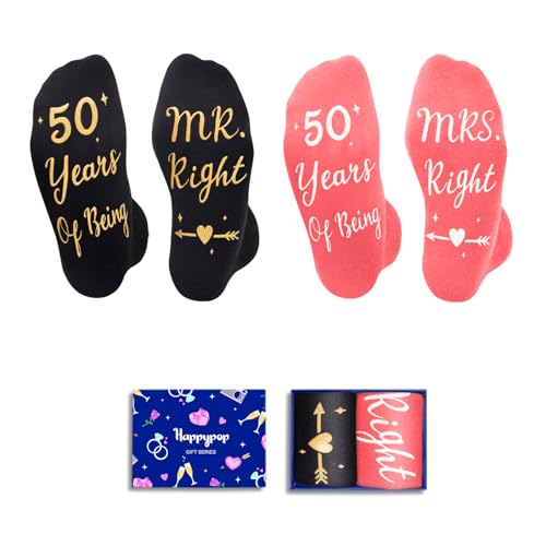 HAPPYPOP 50th Wedding Anniversary for Couple - Gifts for Husband Wife Who Has Everything, 50th...