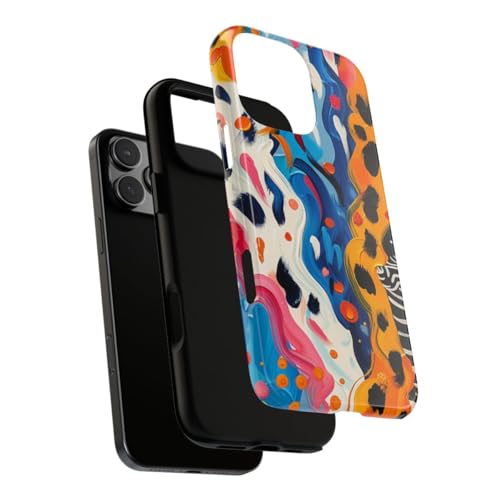 Coque rigide iPhone 16 Pro Max zèbre abstrait protection anti-rayures