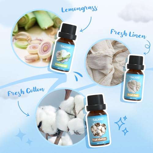 Image of SALKING Clean Fragrance Oils, Premium Essential Oil for Diffuser for Home