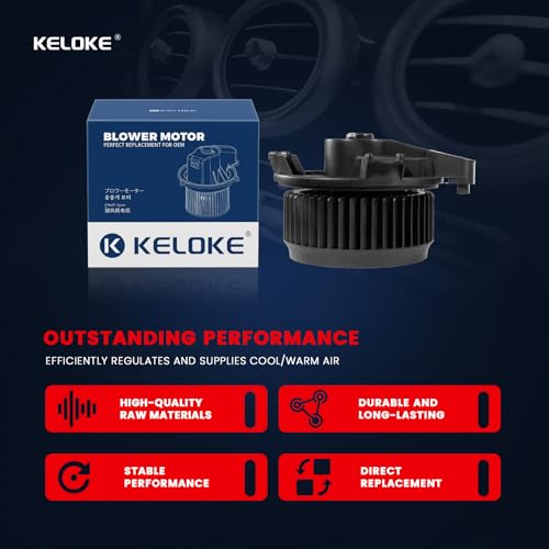 Image of KELOKE HVAC Heater Blower Motor Fan Fits for 2005-2023 Toyota 4Runner Camry Highlander Venza & 2007-2023 Lexus ES350 ES300h GX460 RX350 RX450h & 2014-2020 Dodge Journey, Replace# 700215 68232372AC