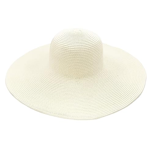SAUTRV Damenhut, großer Hut, einfarbig, Sonnenhut, Outdoor, Urlaub,...