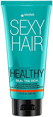 SexyHair Healthy Seal the Deal Split End Mender Lotion, 3.4 Oz, Mends Split Ends, All Hair Types
