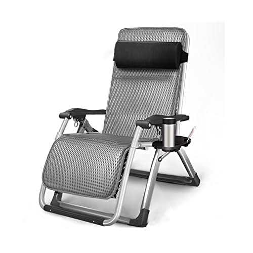 Chaise zéro gravité rembourrée et inclinable pour jardin