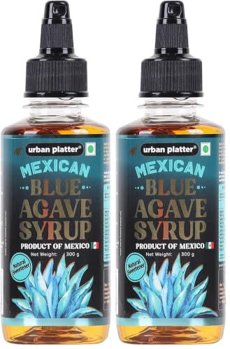 Image of Urban Platter Mexican Blue Agave Syrup, 300g (Plant-Based Sweetener, Refined Sugar Alternative, Easy to Mix in Hot & Cold Recipes) (Pack of 2)