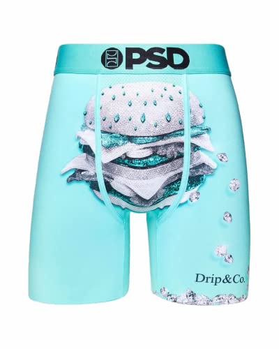 PSD Men's Burgers & Co. Boxer Briefs, Teal, XL