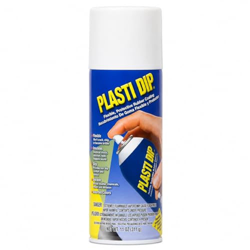 Plasti Dip Spray Coating, White, 11 oz Aerosol Can, Multi-Purpose Peelable Rubber Coating, Flexible Protective Spray for Auto, Wheels, Trim, Home, Garden, Craft & DIY Projects