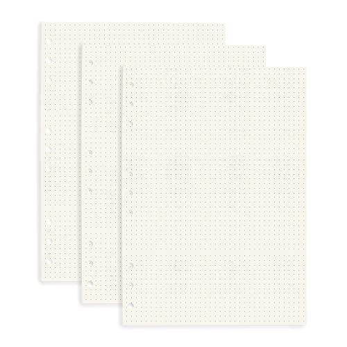 Papier à pois B5 perforé recharge de 240 pages pour organiser vos notes de bureau