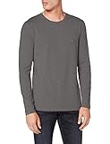 Nicht zutreffend. Tommy Hilfiger Herren Stretch Slim Fit Long Sleeve Tee Hemd, Dark Grey Htr, S