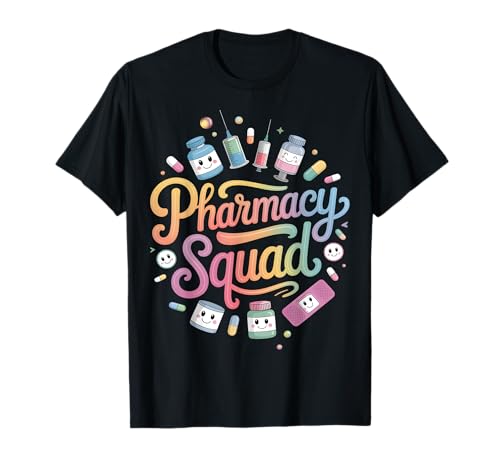 Pharmacy Squad Pharmacists Technician Crew Fun Matching Team T-Shirt