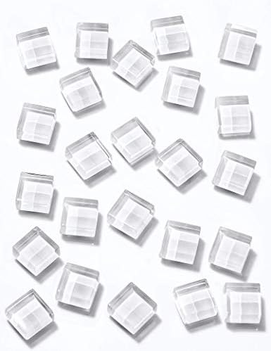 Joyzy Refrigerator Magnets Fridge Magnets Cute Glass Magnets for Fridge Decorative Kitchen Office 24 Pack (White)