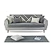 Produktbild PETCUTE Sofahusse Sofabezüge Sofaüberwurf Sofabezug Sofa Schutz Abdeckung Gesteppte sofabezüge für ecksofa Grau 90X210cm