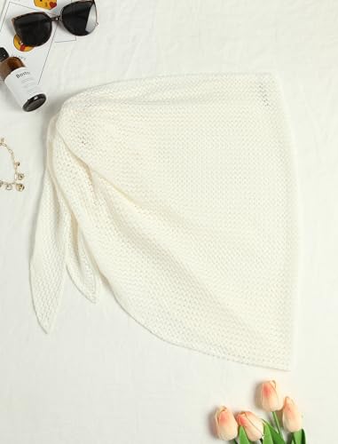 Image of ZAFUL Women Beach Sarong Bathing Suit Wrap Skirt Textured Bikini Swimsuit Cover Ups for Swimwear