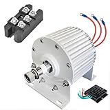 Top 5 Melhores Geradores de Energia para Comprar em 2025 10 24v,Gerador de Íman Permanente Sem Engrenagens de Alta Potência 3000W 110V/220V Alternador de Corrente Alternada Trifásico com Controlador para Turbina Eólica (Baixo Ruído, com Base)