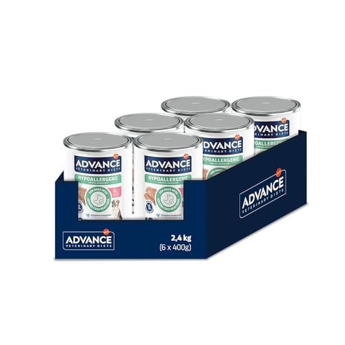 Advance Diets Cibo Umido per Cani - Hypoallergenic con Maiale - 6 scatolette da 400g