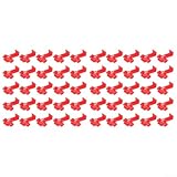 Yuanpgky 50 Stück Drahtverbinder Schnellverbinder Terminal Crimpset Kabeldiebe Zweigklemme Keine Streifen Isolierung Piercing (rot)