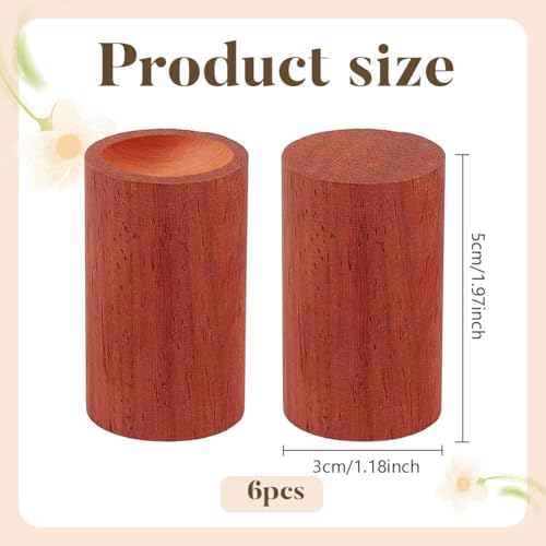 PH PandaHall 6 piezas difusores de aceite esenciales de madera miniatura 2