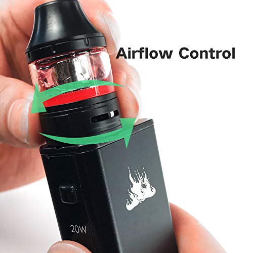 IXIGER S60 E Zigarette Starterset 40w Mod kit 1500mAh Akku,Top Refill 0.3ohm/2.0ml Verdampfer Tank,5*Ersatz Coil,6* E… – Bild 5