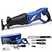 Price comparison product image 850W 2800SPM Rip Saw Electric Reciprocating Saw 180° Adjustable Handle Shoe Garden Sabre Saw Wood Cutting Pruning Saws with 4 Free Saw Blades Change, Variable Speed, Led Work Lamp