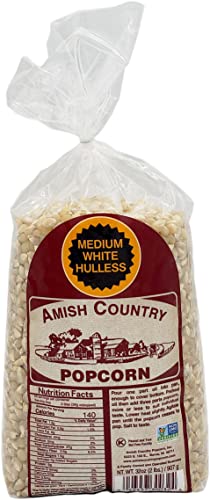 Amish Country Popcorn | 2 Lb Medium White Popcorn | Old Fashioned, Non-Gmo And Gluten Free (2Lb Bags) #TOP28