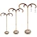 3 Piezas Soporte de Pendientes Soporte de Joyería,WideSmart Organizador de Pendientes y Joyas Pendiente de Metal Soporte de Exhibición Estante de Metal Árbol para Collares,Gargantillas,Esposas