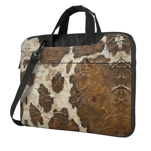 Sac d'ordinateur pour portable 13 pouces noir avec poignée cuir